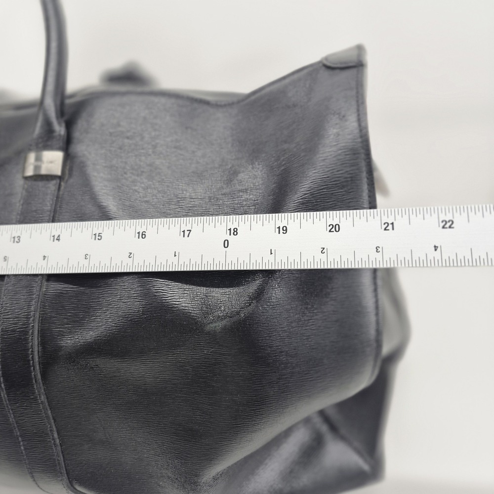 Montblanc 2 Way Boston Bag Duffle Leather Black - Picture 10 of 16